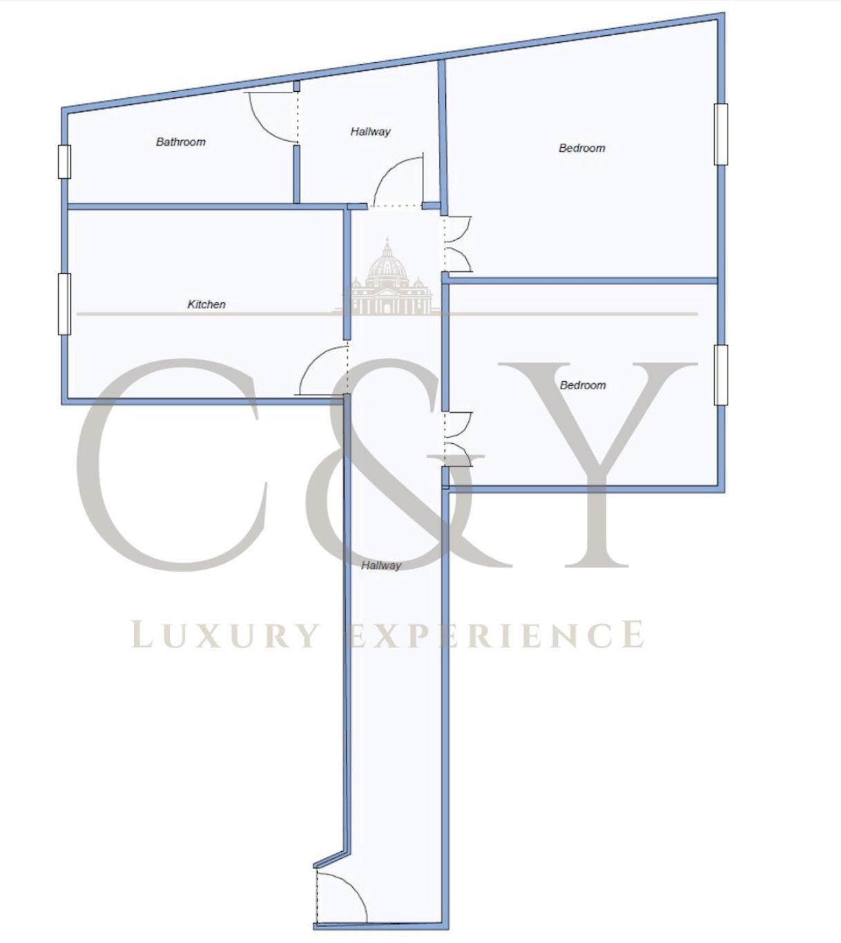 C&Y Apartments - Roma Prati - Luxury Double Studio With Kitchen Exterior foto
